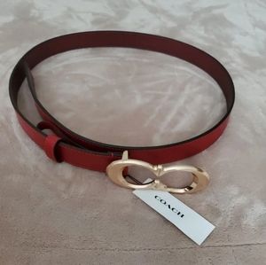 Coach Signature Buckle Belt 25mm